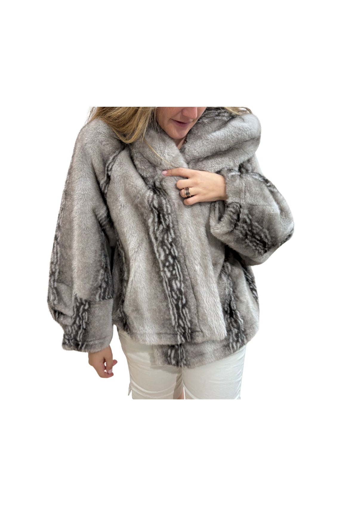 Chaquetas pelo varias gris