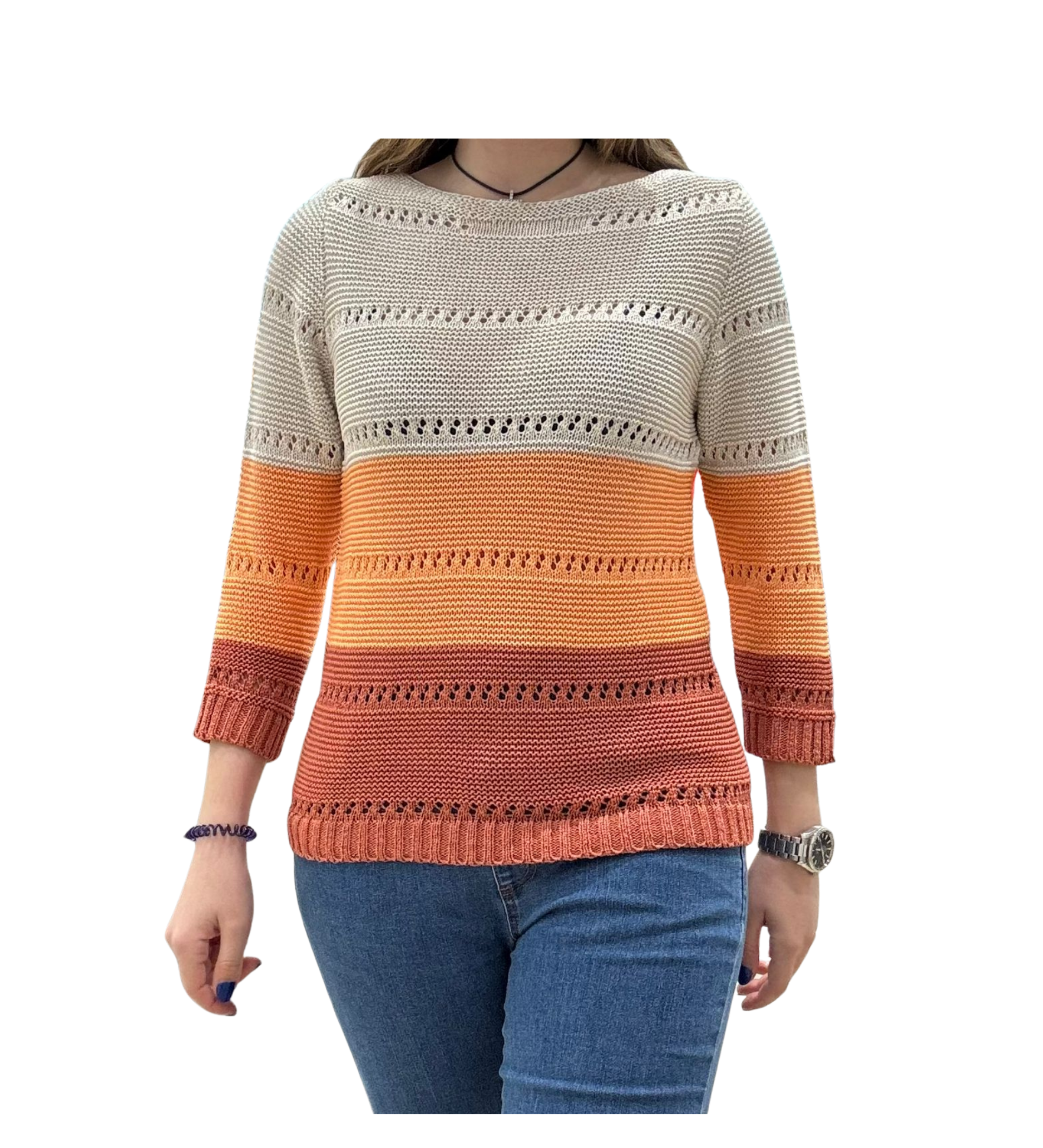 JERSEY NARANJA Y BLANCO