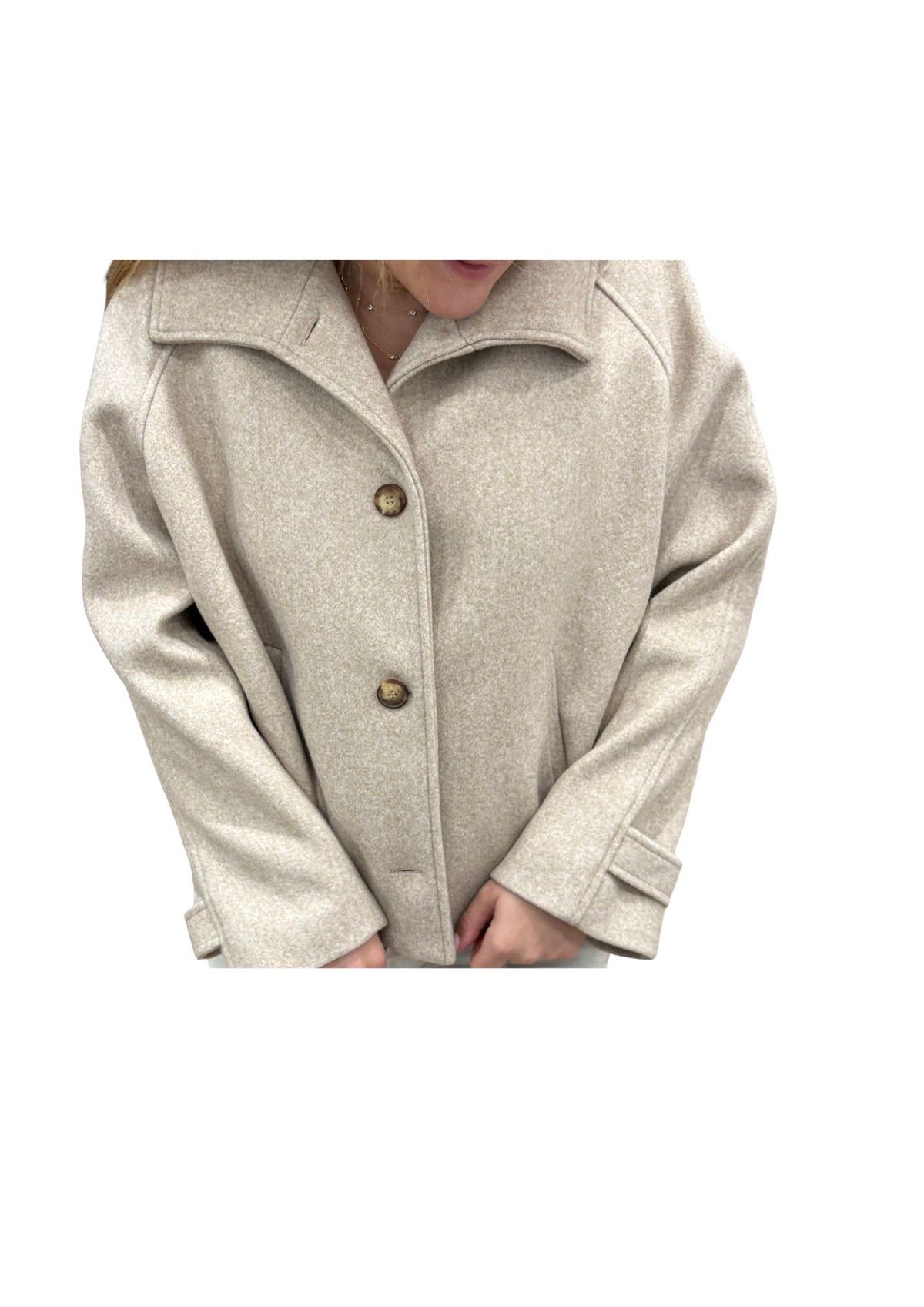 Abrigo beige formal