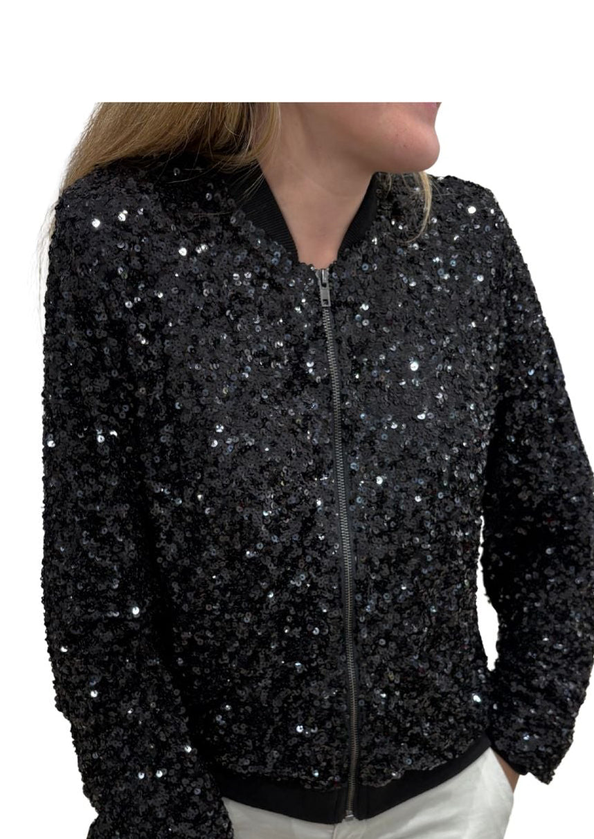 Jersey negro brillante