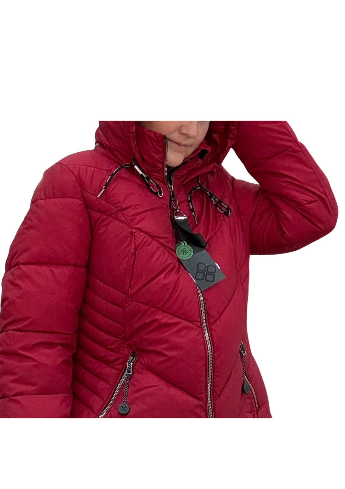 Chaqueta district roja