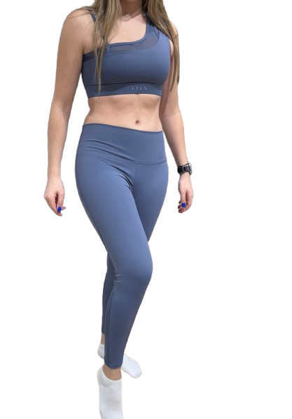 Top de deporte azul mujer Born