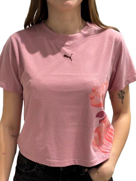 Camiseta rosa y logo puma