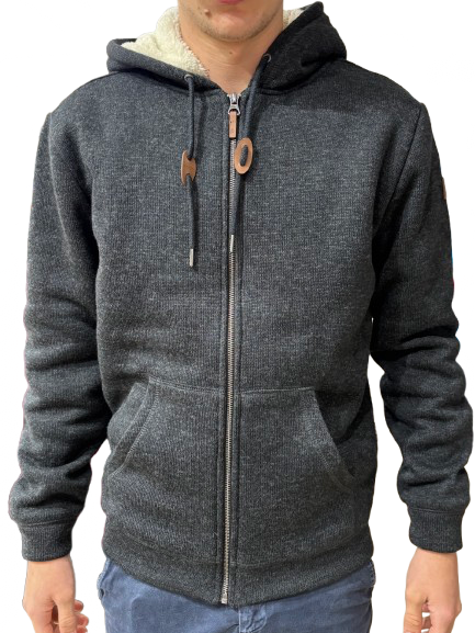 Sudadera gris oscuro hombre Quicksilver