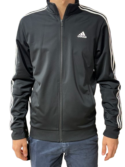 Chaqueta de manga larga ropa técnica negra y blanca hombre Adidas