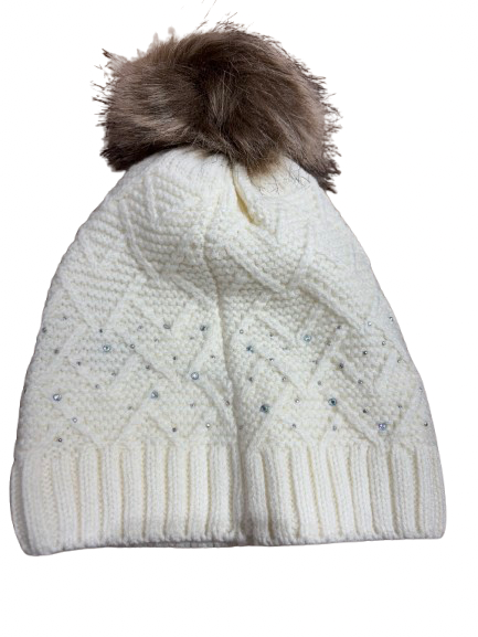 Gorro blanco con pelo Mckinley