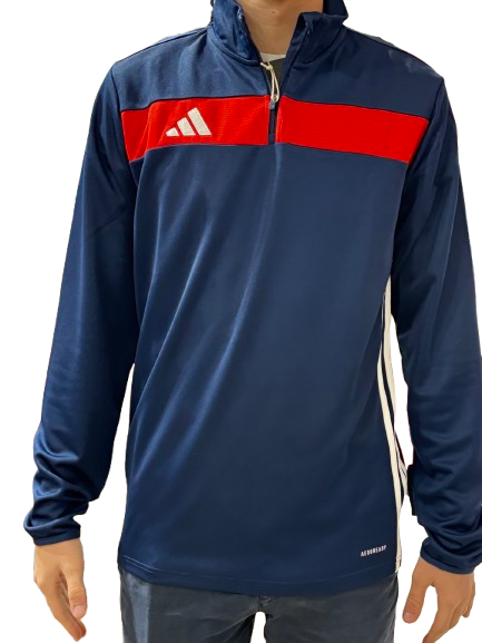 Camiseta de manga larga ropa técnica azul y rojo hombre Adidas