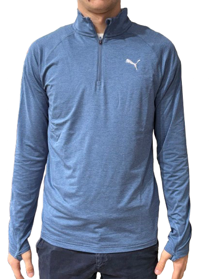 Camiseta de manga larga ropa técnica azul hombre Puma