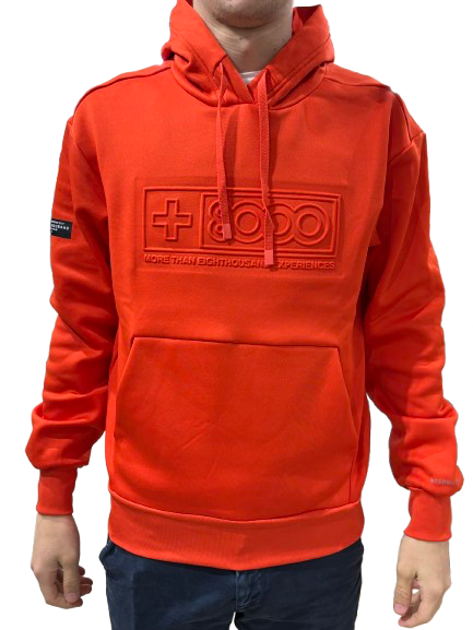 Sudadera Naranja Hombre +8000