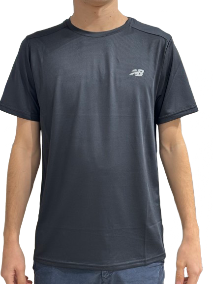 Camiseta negra hombre técnica New Balance
