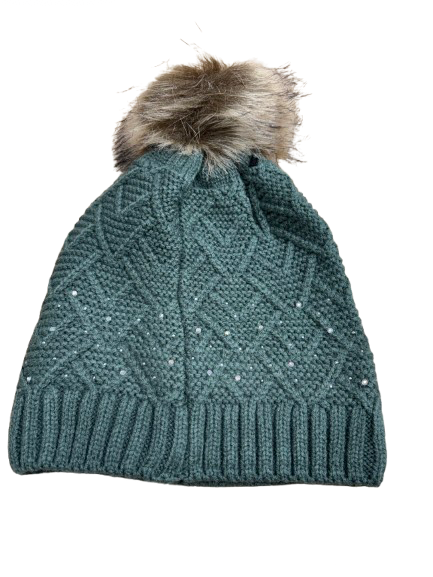 Gorro verde con pelo Mckinley